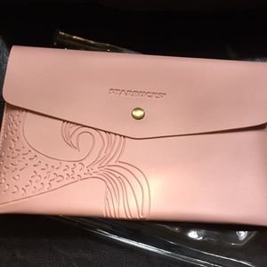 Starbucks Leather Clutch